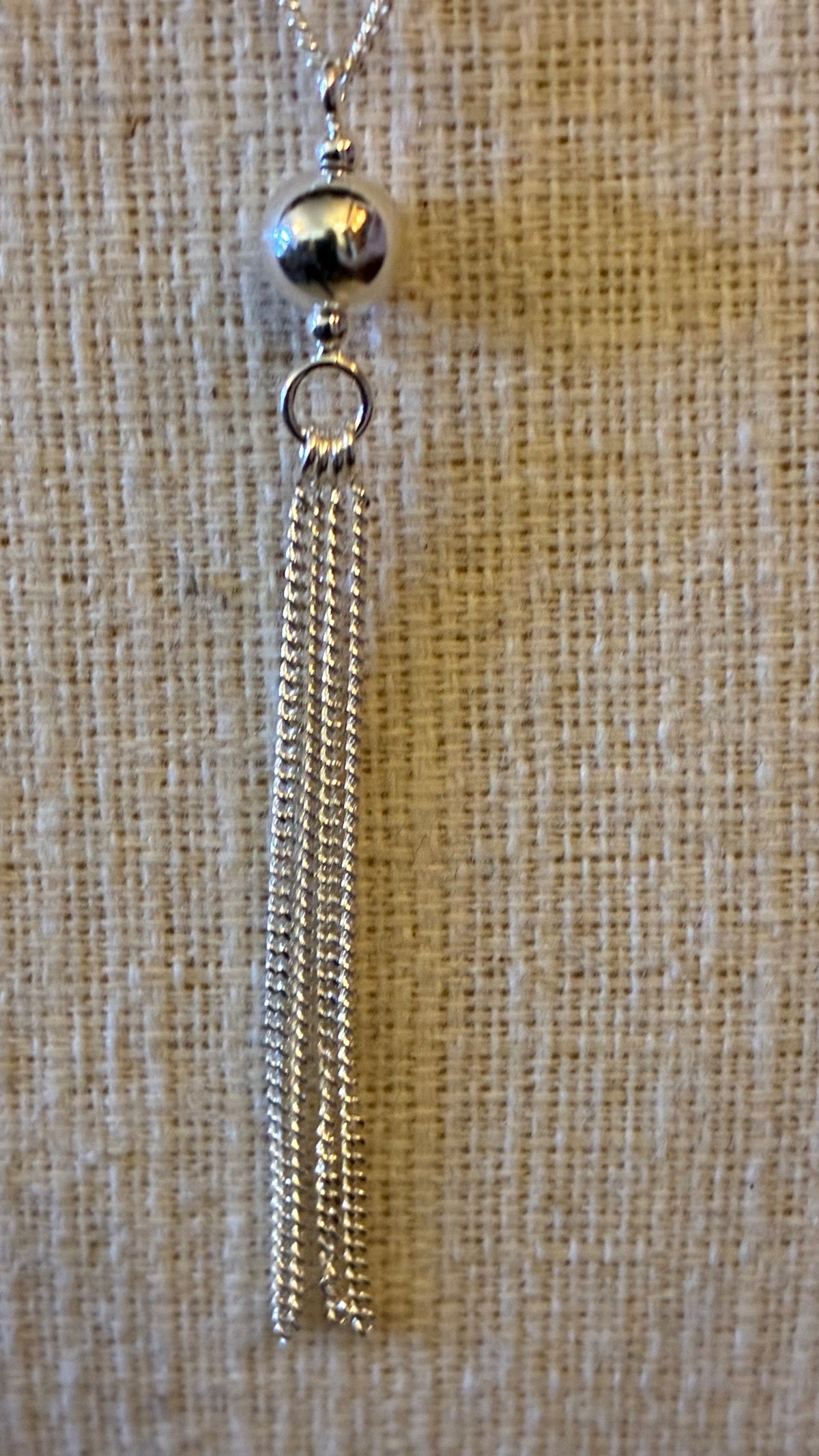 Tassel Necklace - Silver