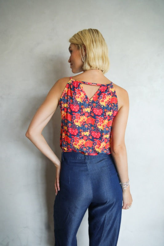 Ginger Top - Royal Blue Vintage