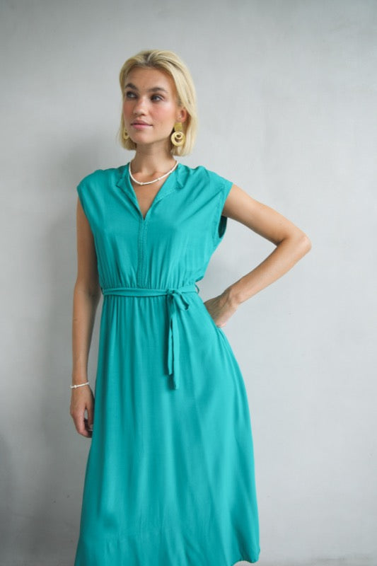 Deena Dress - Jade Green