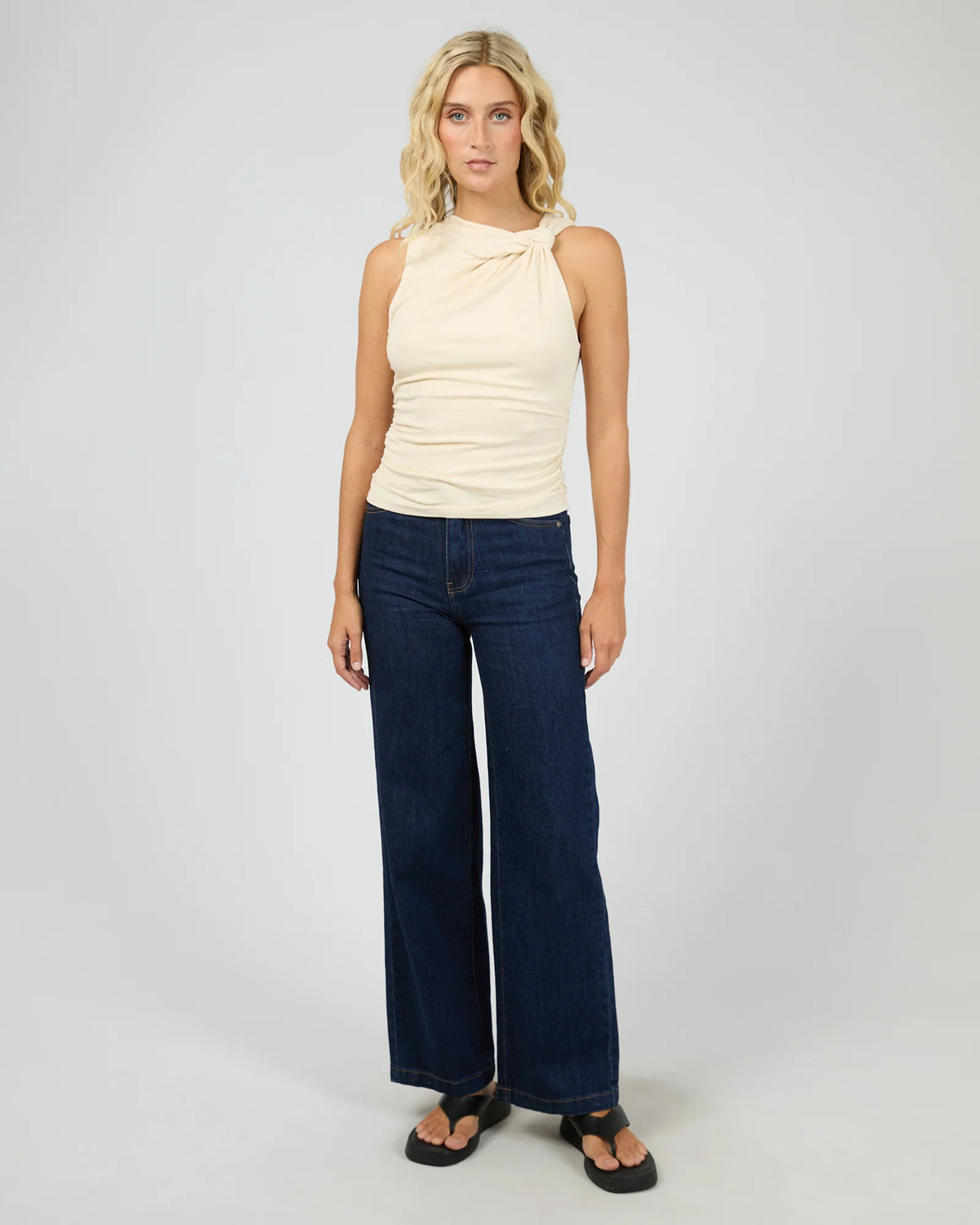 Danni Twist Top - Oat