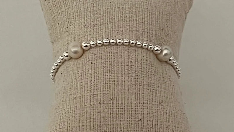 Pearl Bracelet - Sterling Silver
