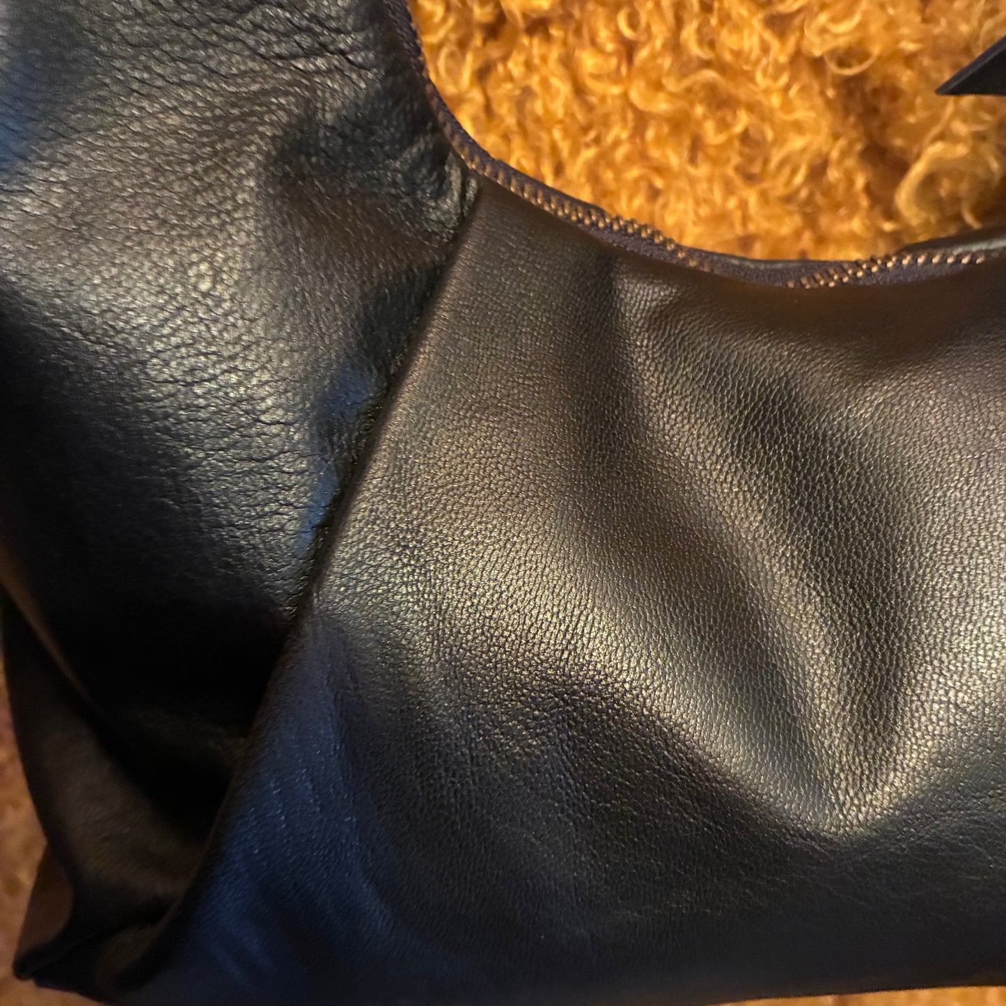 Richa Leather Sling Bag - Black