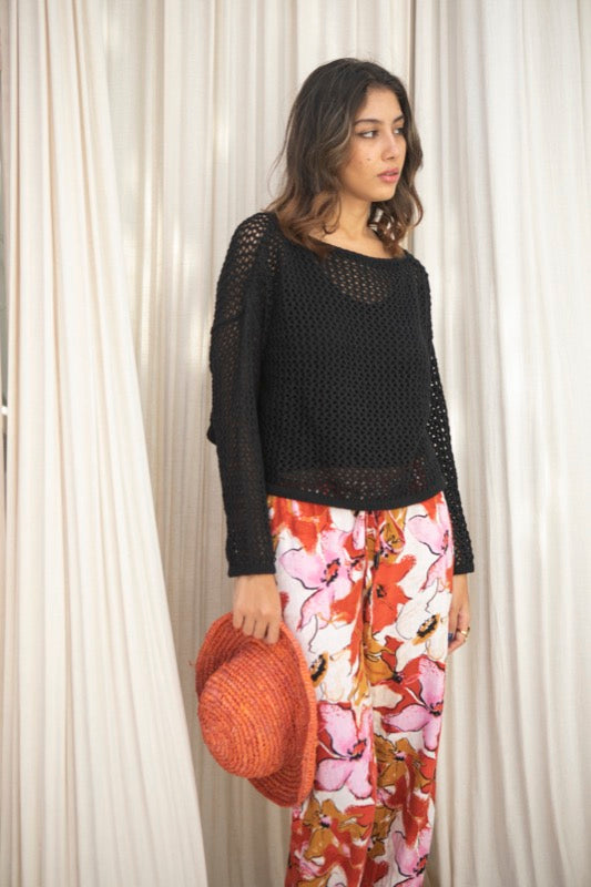 Cheska Knit Jumper - Black