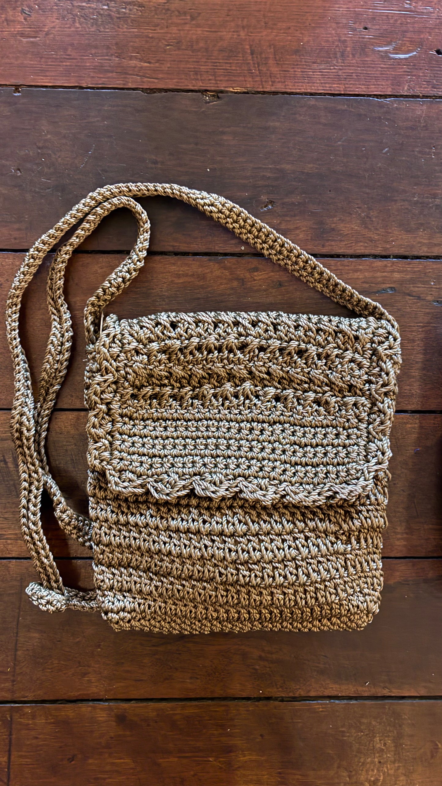 Papi Crochet Handbag - Olive, Rust, Beige, Toffee