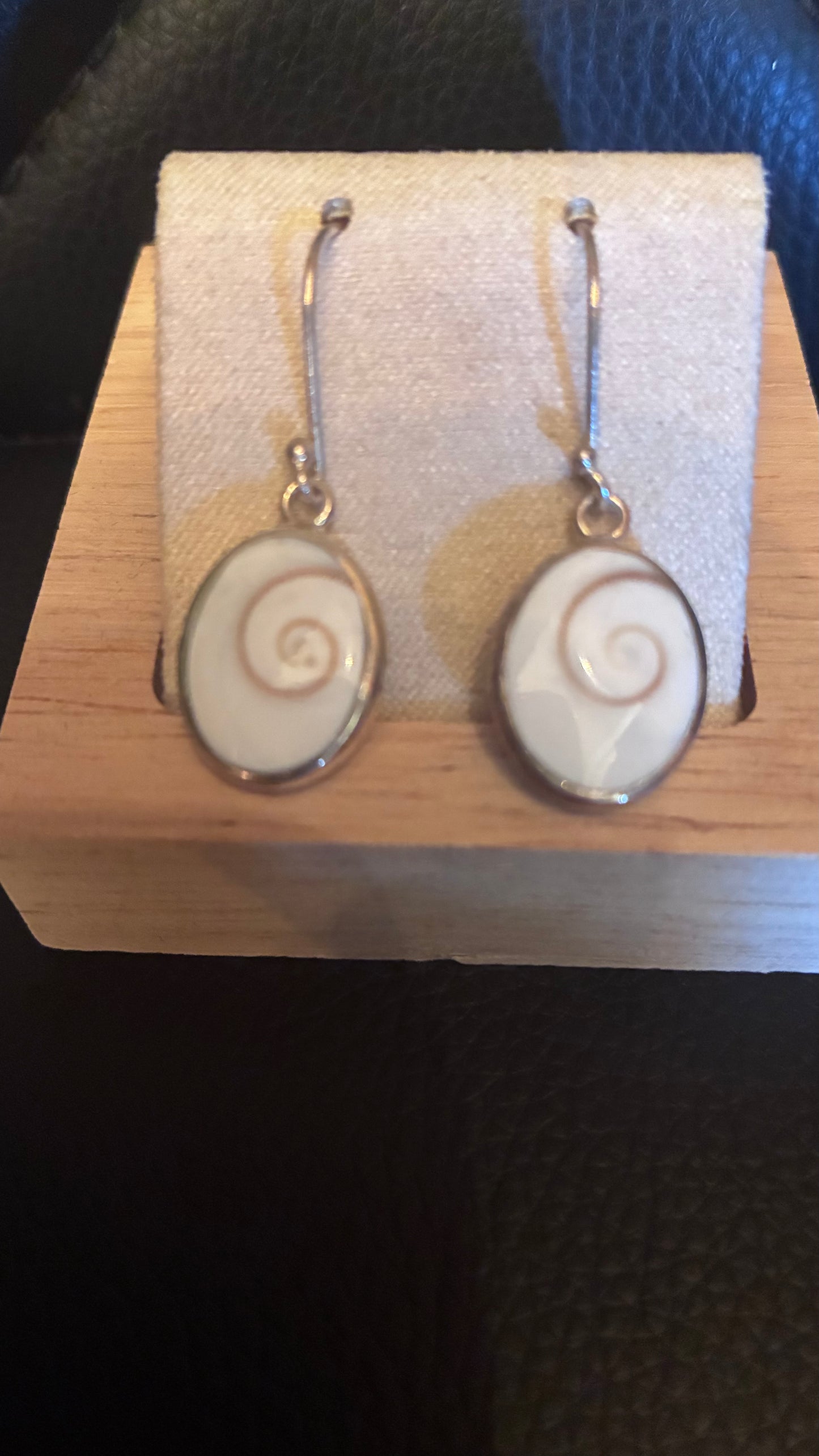 Oval Shell Earrings