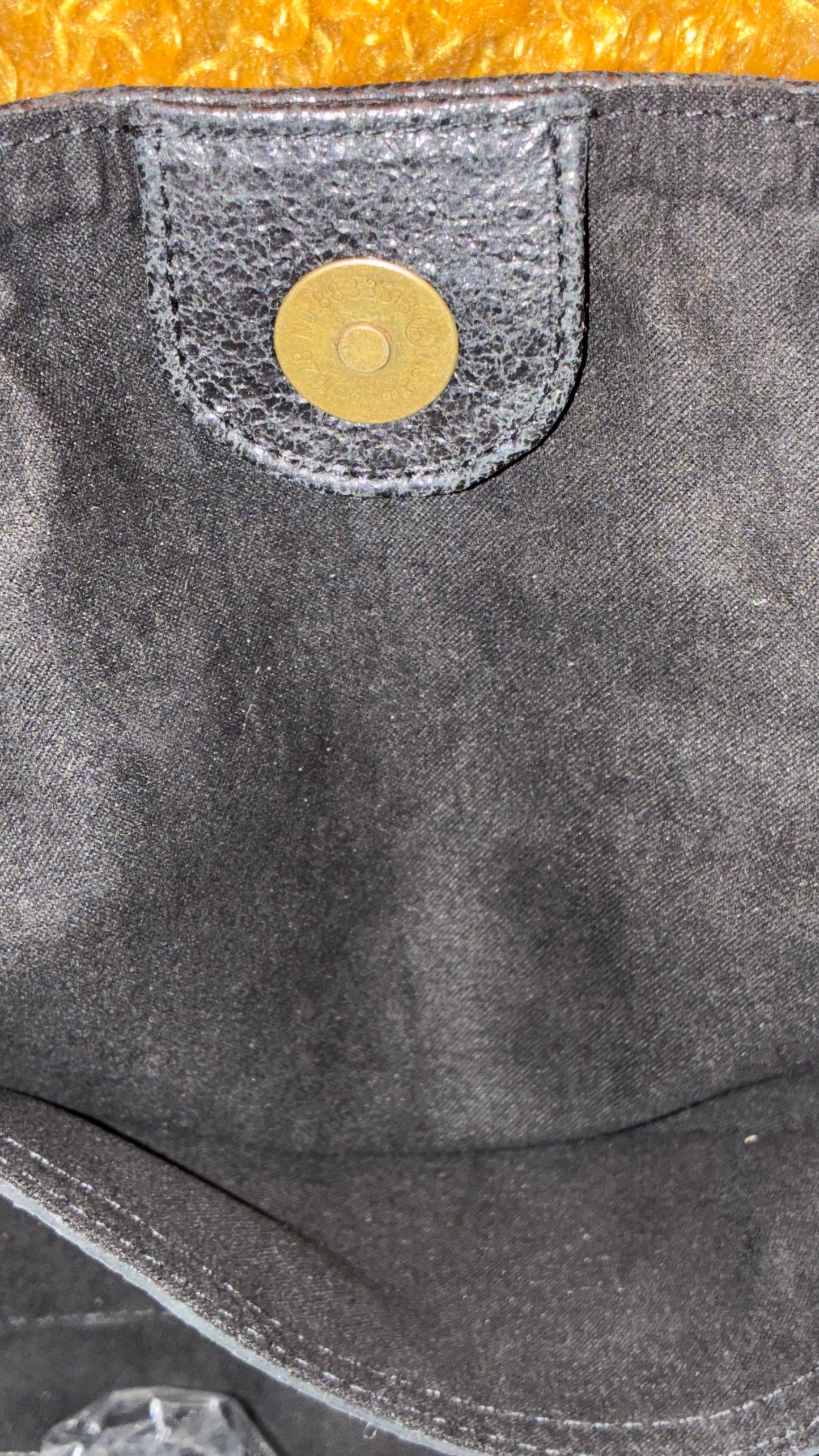 Jenny Tote Bag - Black Glitter Leather