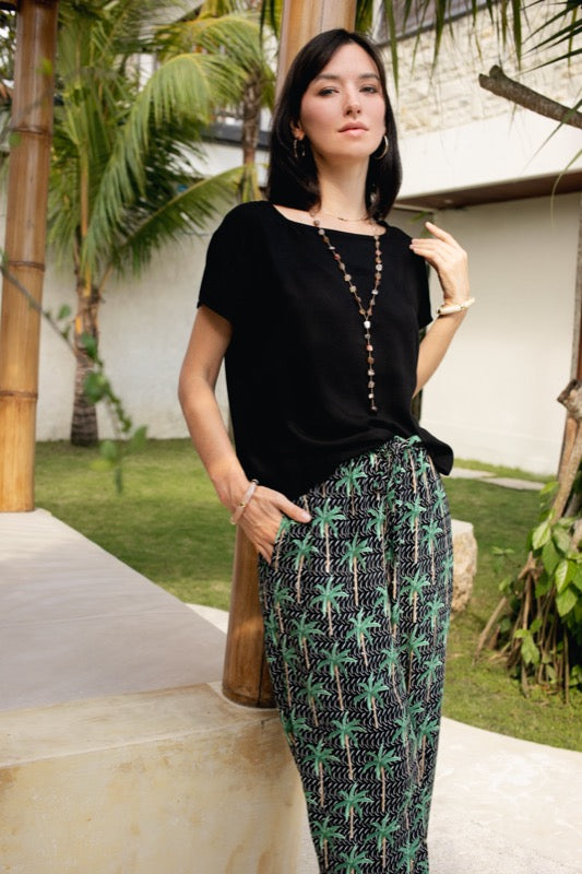 Avalon Pants - Palm Tree