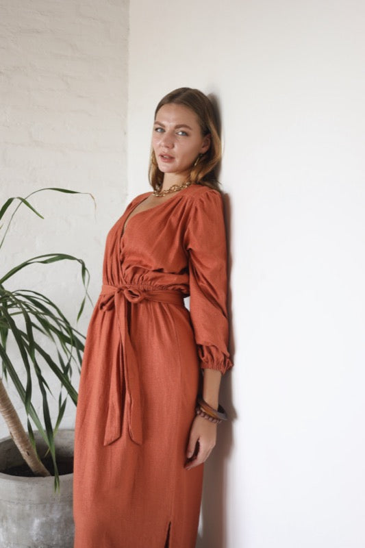Karrina Dress L/S - Jasper Linen