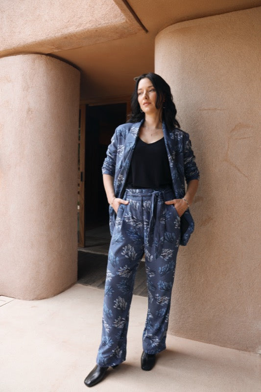 Anderson Pants - Blue Leaf