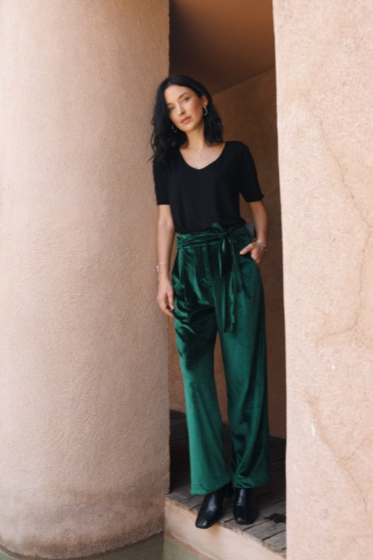 Anderson Pants - Wicked Green Velvet
