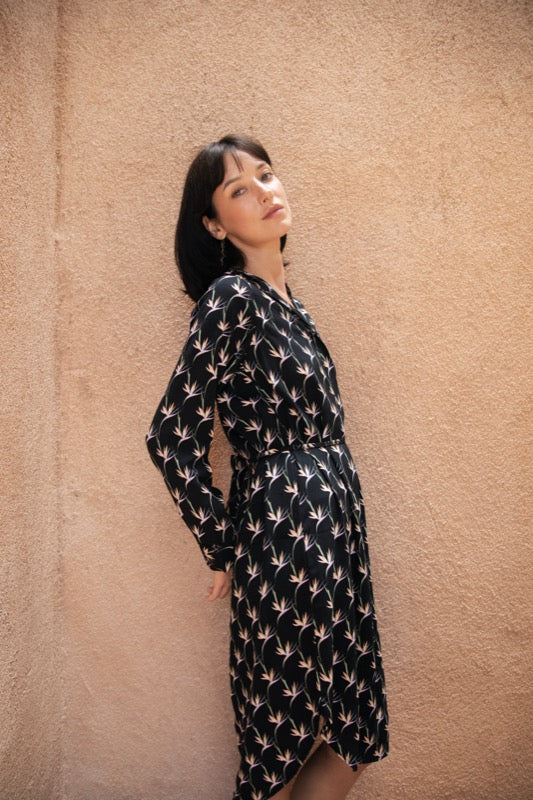 Sandra Long Sleeve Dress - Bird of Paradise
