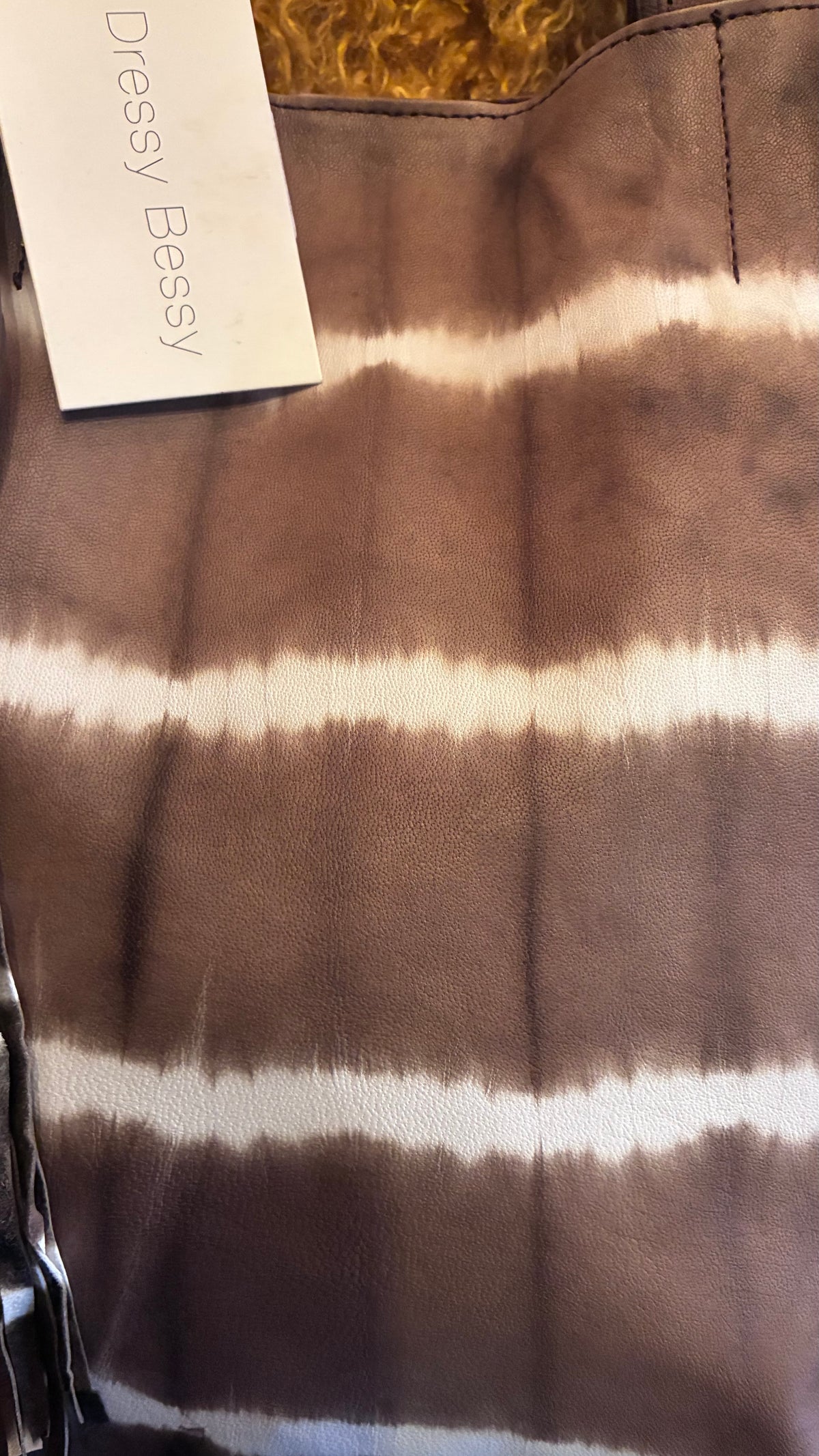Jenny Tote Bag - Cocoa Tye Dye Leather