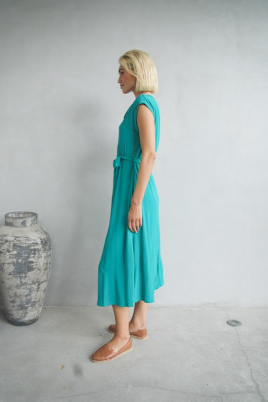 Deena Dress - Jade Green