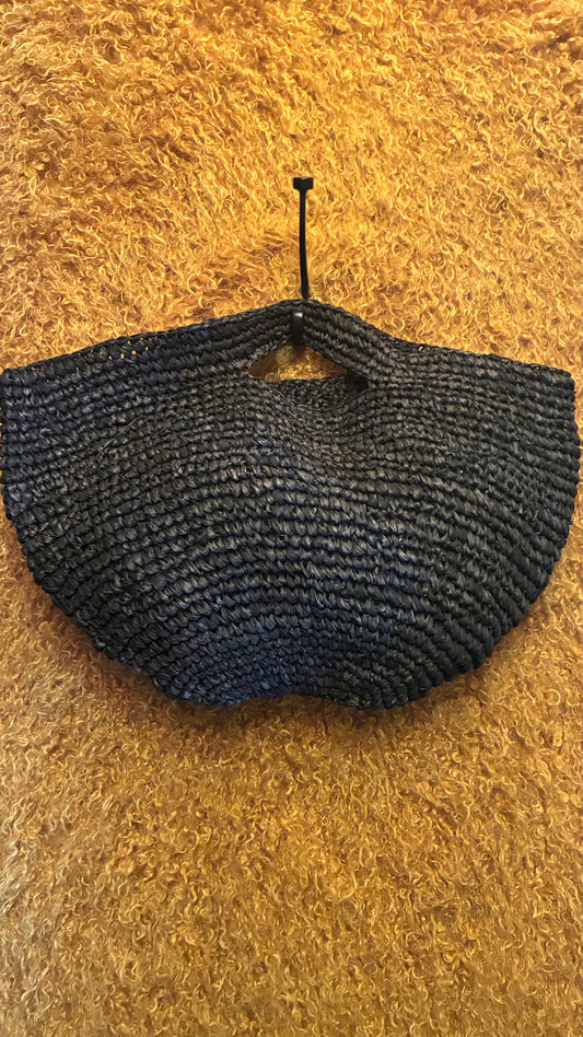Penang Raffia Bag - Black