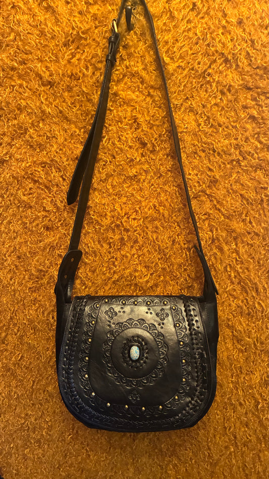 Kanika Bag - Black & Turquoise