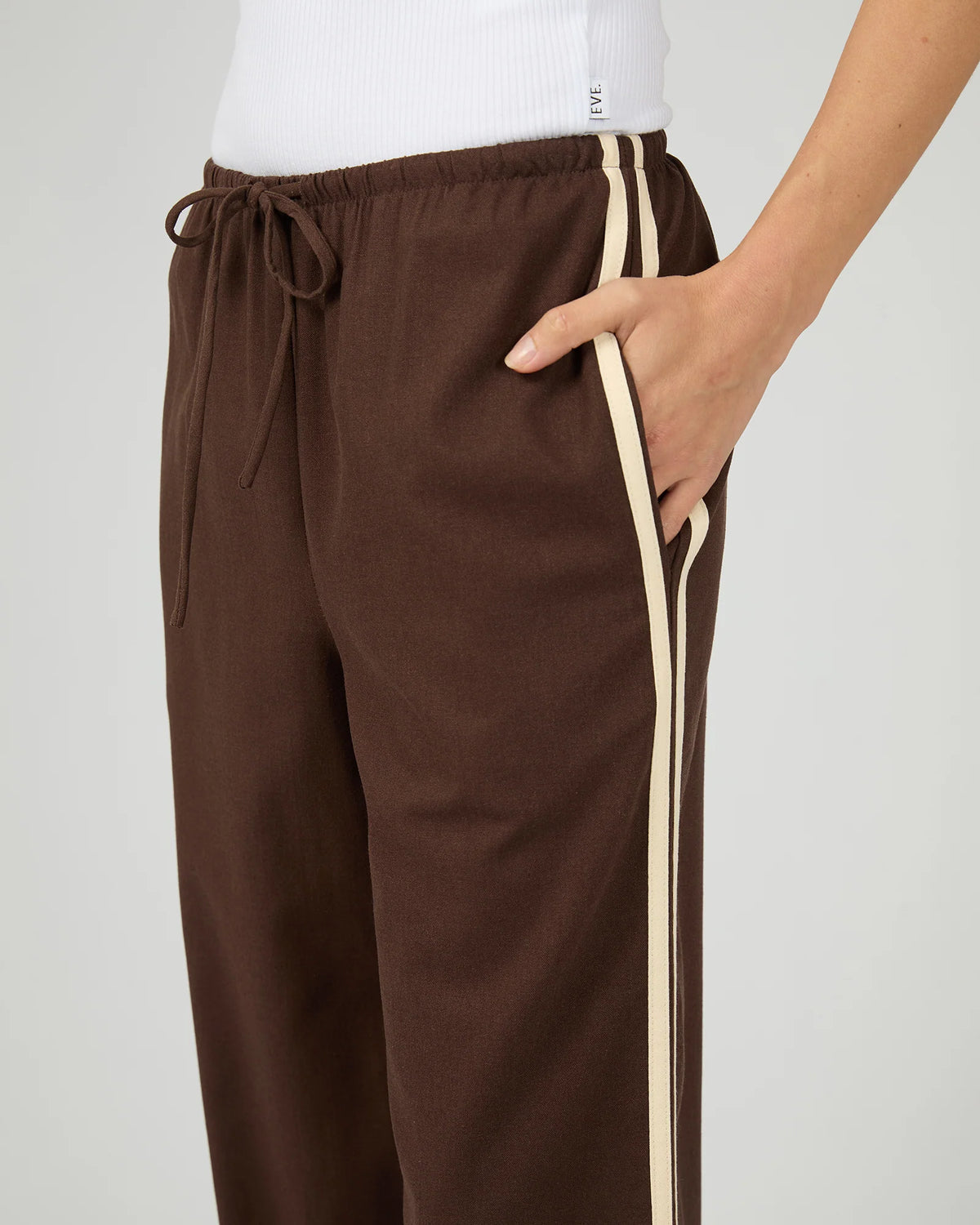 West Coast Stripe Pants - Chocolate