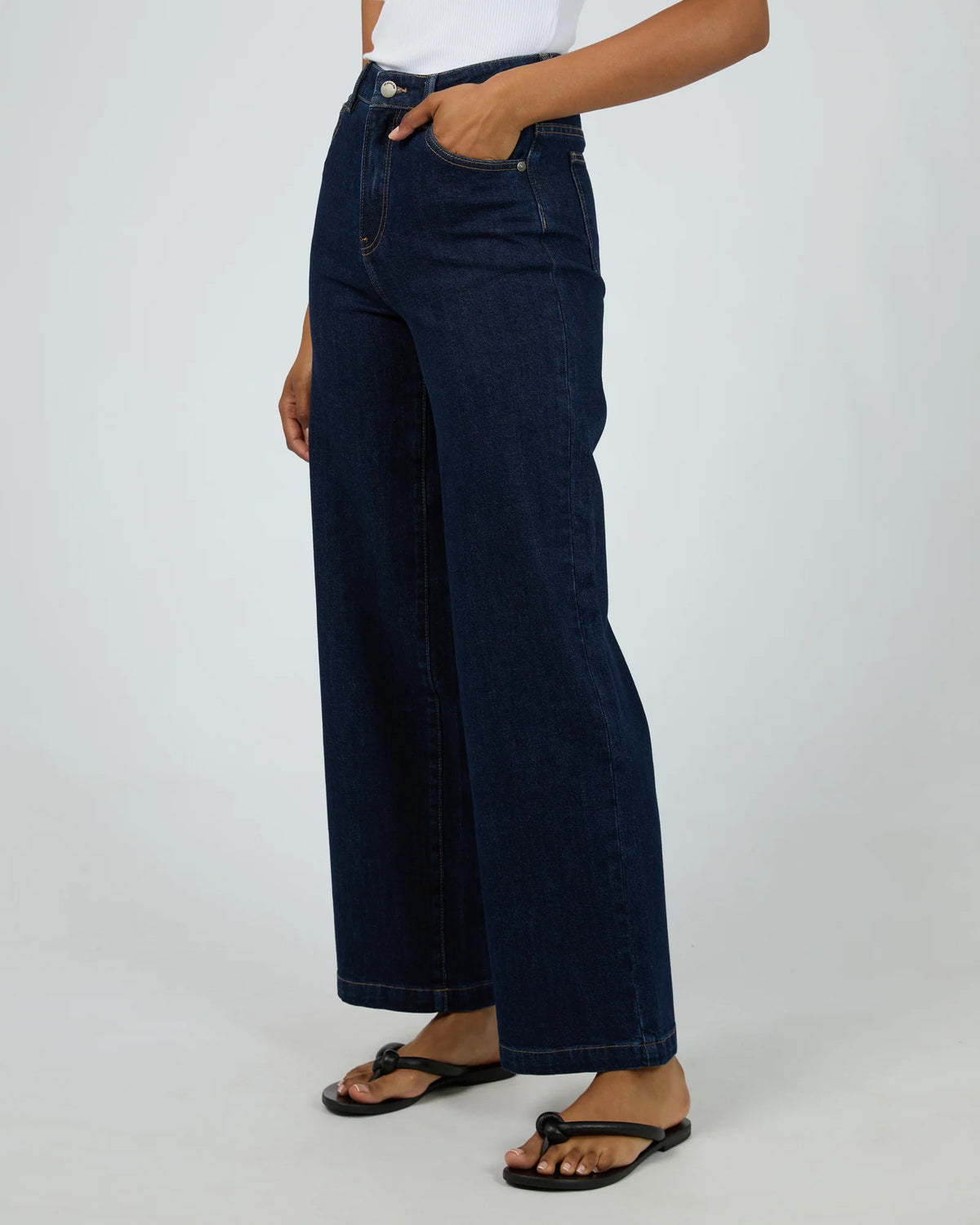 Jacqui Wide Leg Jean - Indigo