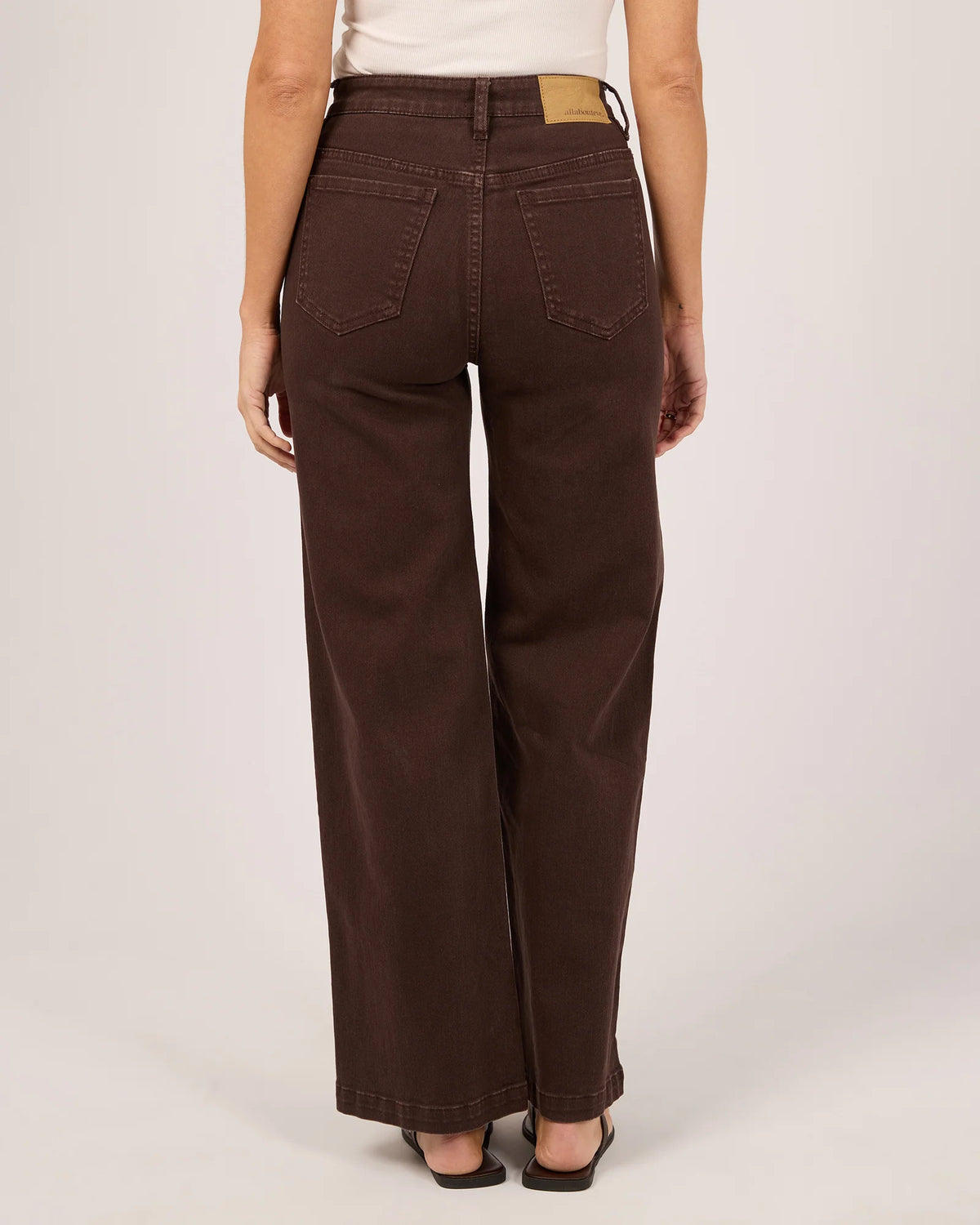 Jacqui Wide Leg Jean - Chocolate
