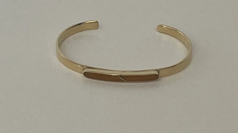 Himalayan Bar Gem Cuff - Jade, Tigers Eye, Black Onyx