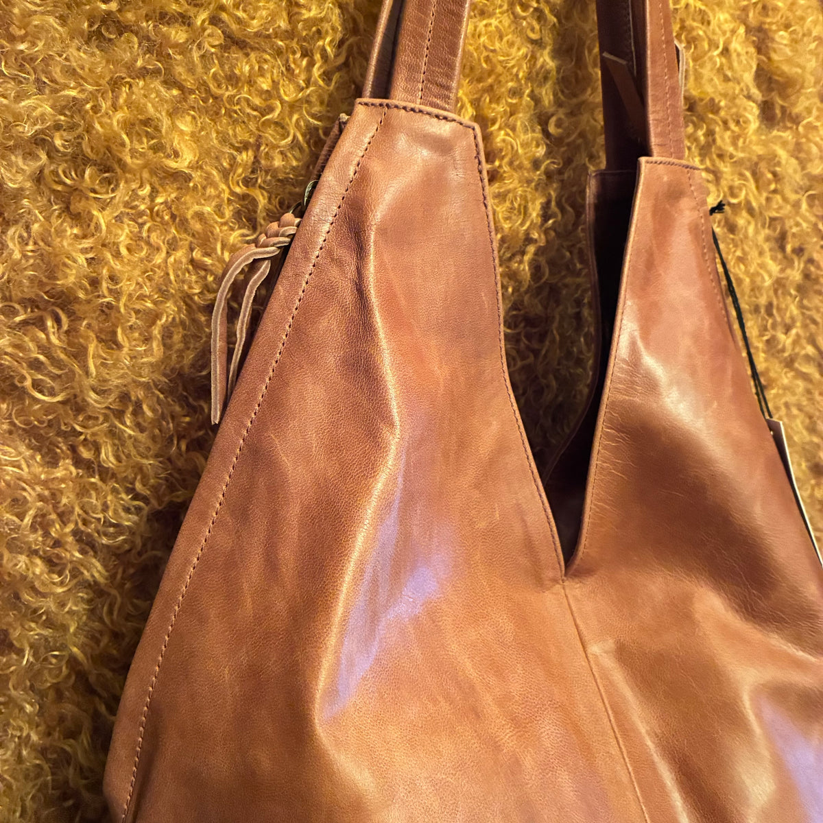 Kyoto Leather Tote Bag - Antique Tan
