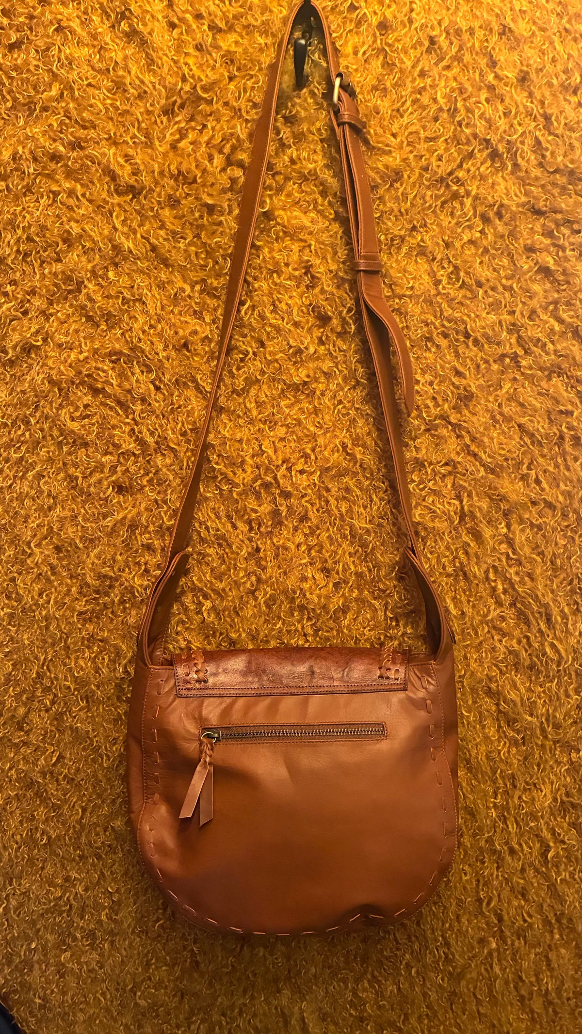Kanika Bag - Tan & Turquoise
