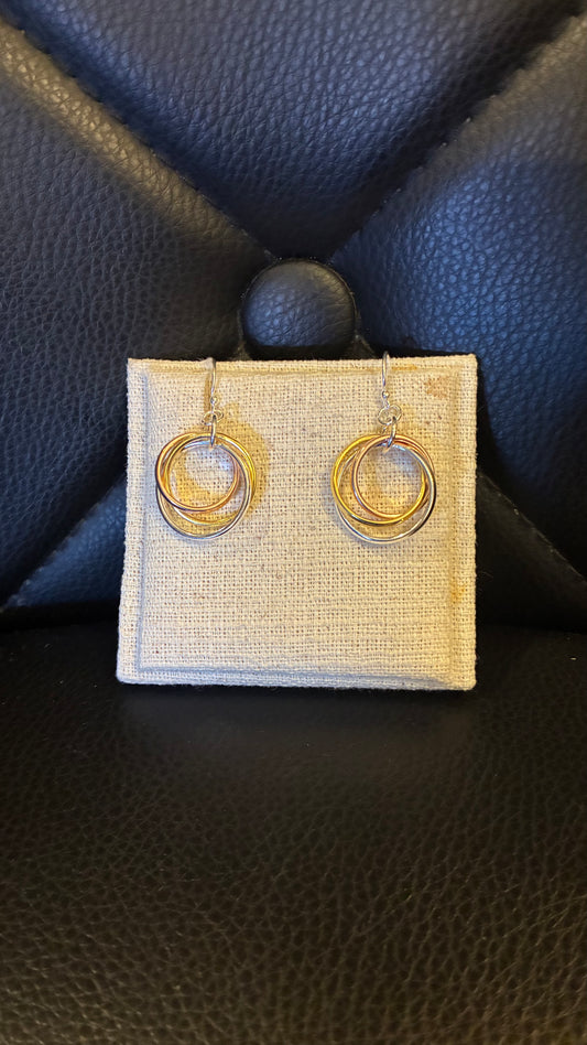 3 Rings Earrings - Silver / Rose Gold / Gold