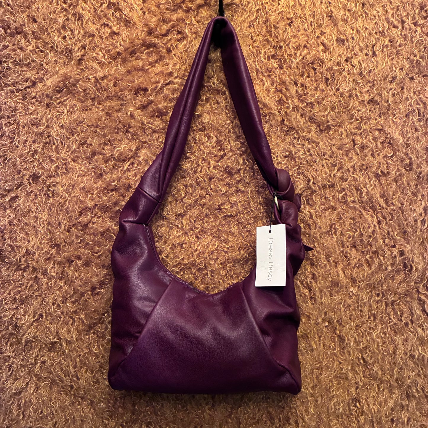 Richa Leather Sling Bag - Maroon