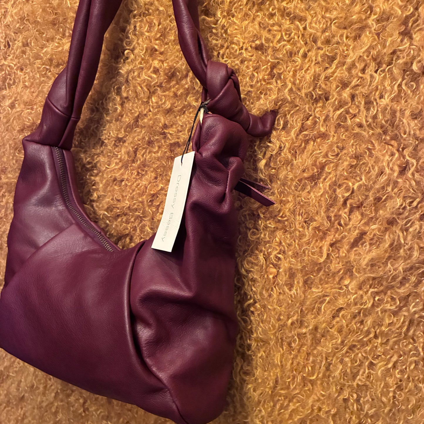 Richa Leather Sling Bag - Maroon
