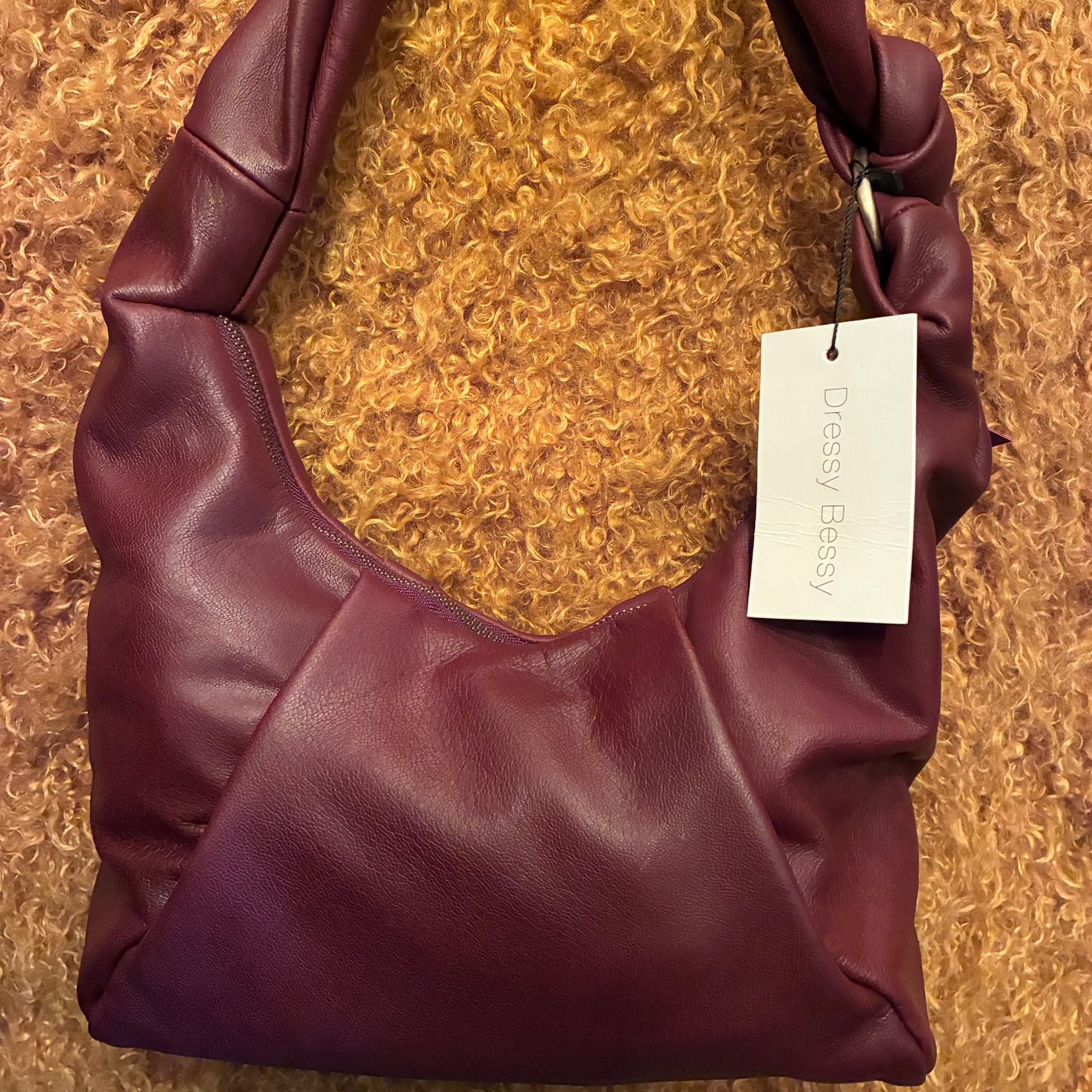 Richa Leather Sling Bag - Maroon