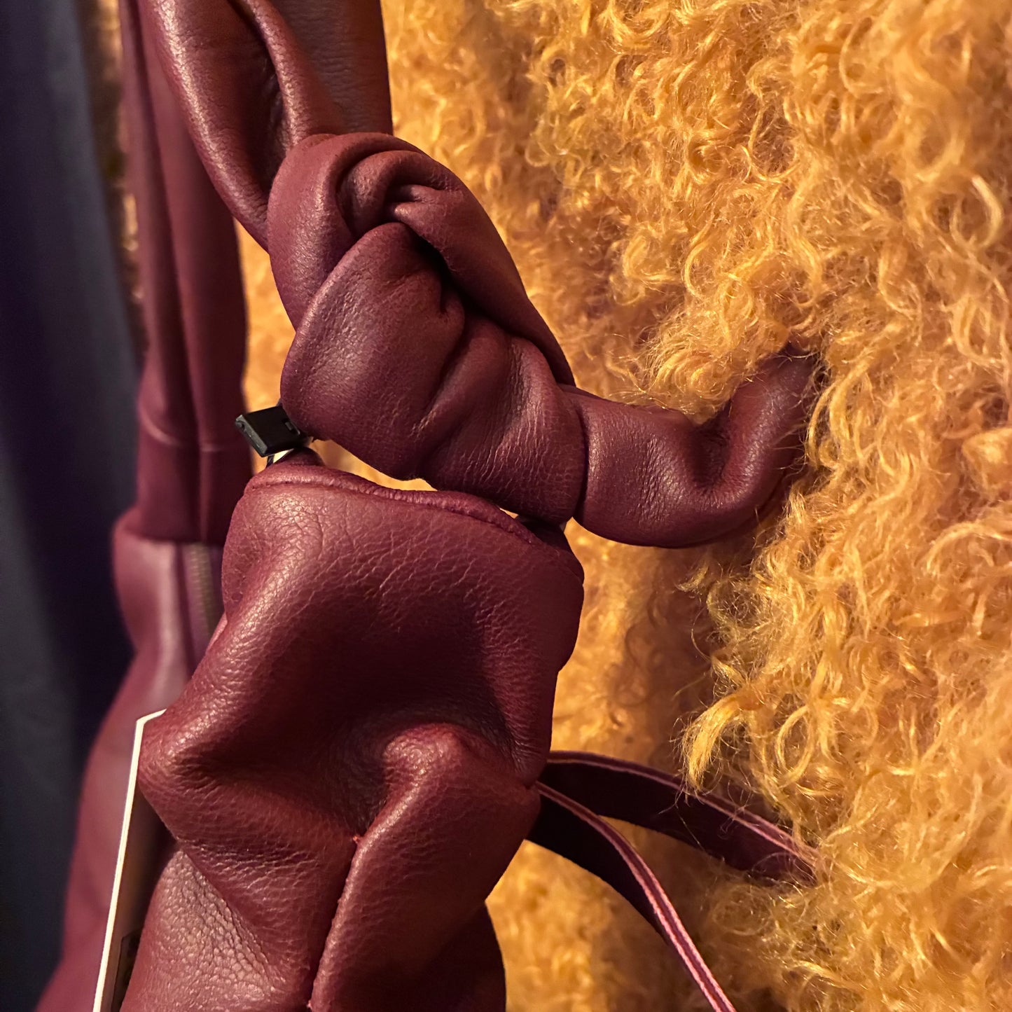 Richa Leather Sling Bag - Maroon