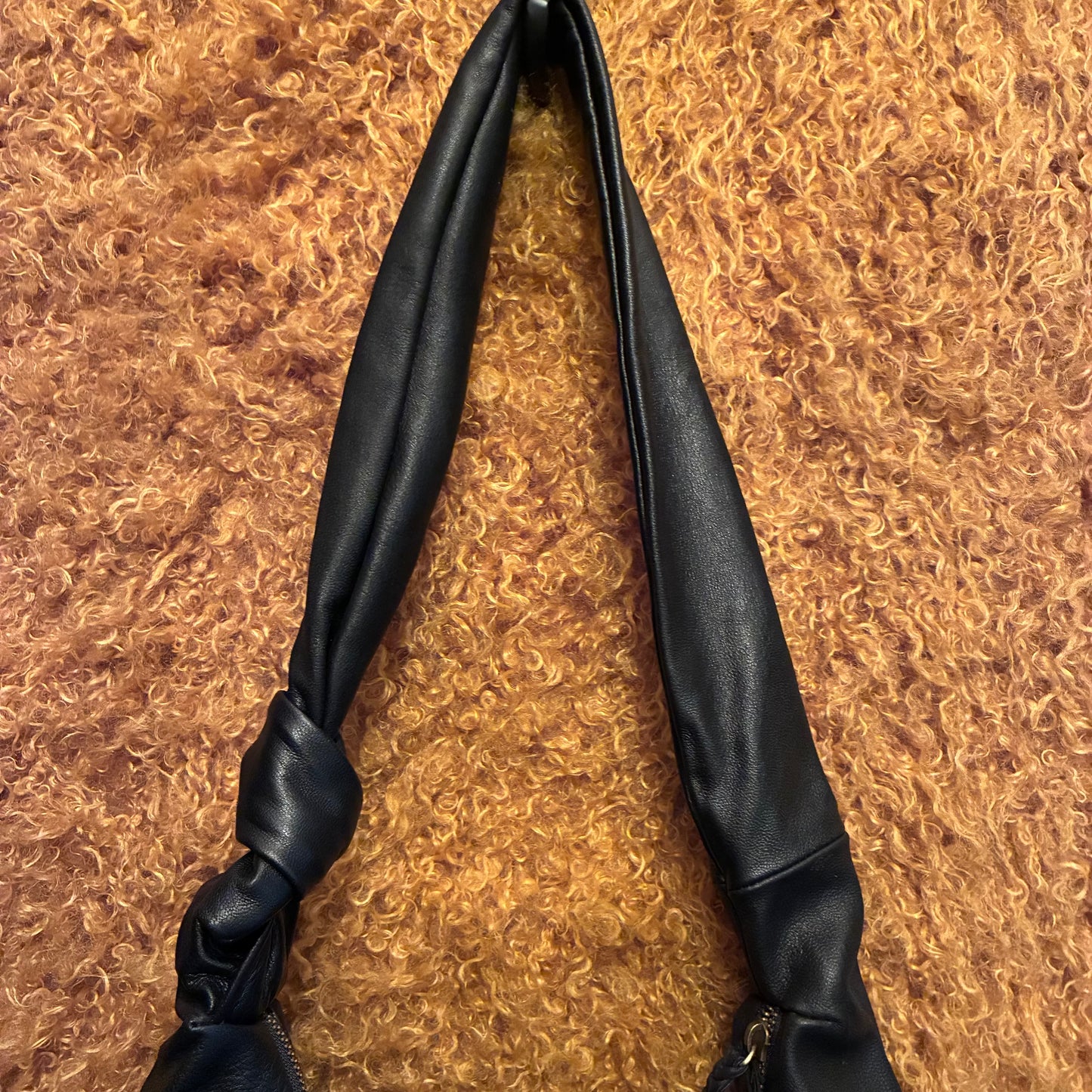 Richa Leather Sling Bag - Black