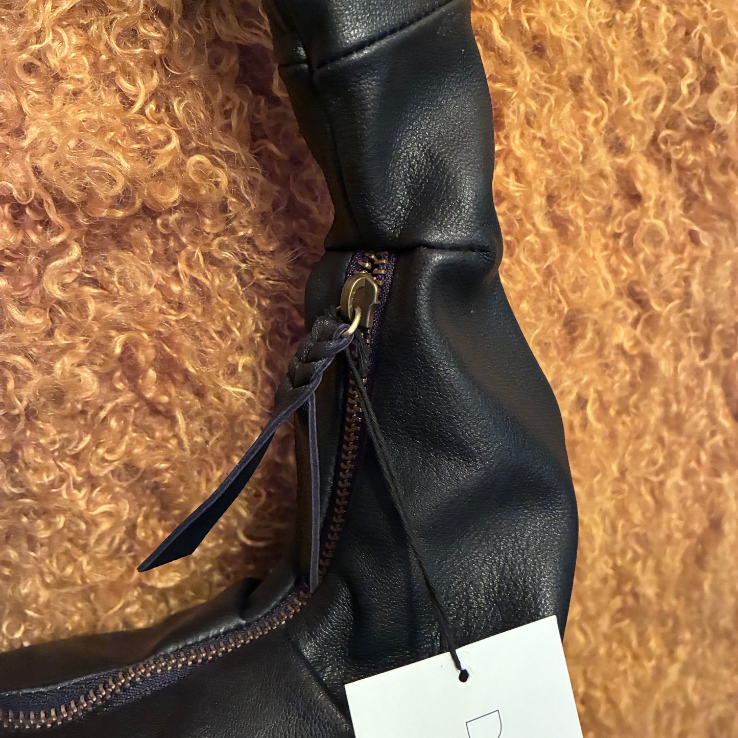 Richa Leather Sling Bag - Black