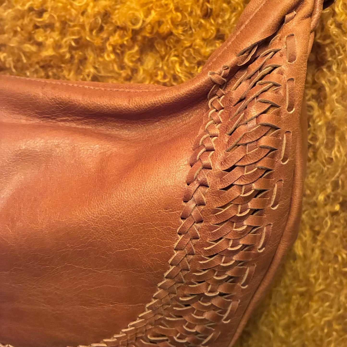 Chandra Leather Sling Bag - Mocha