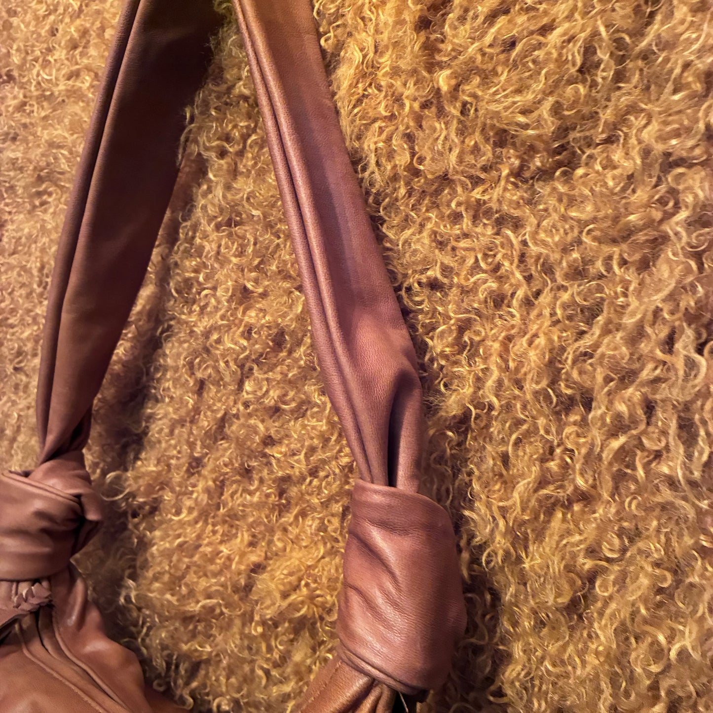 Chandra Leather Sling Bag - Mocha