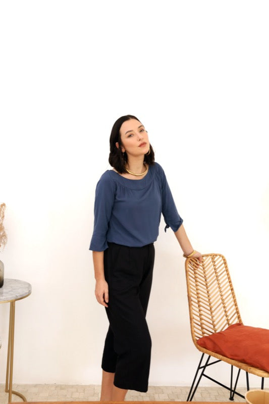 Janice Top - Indigo