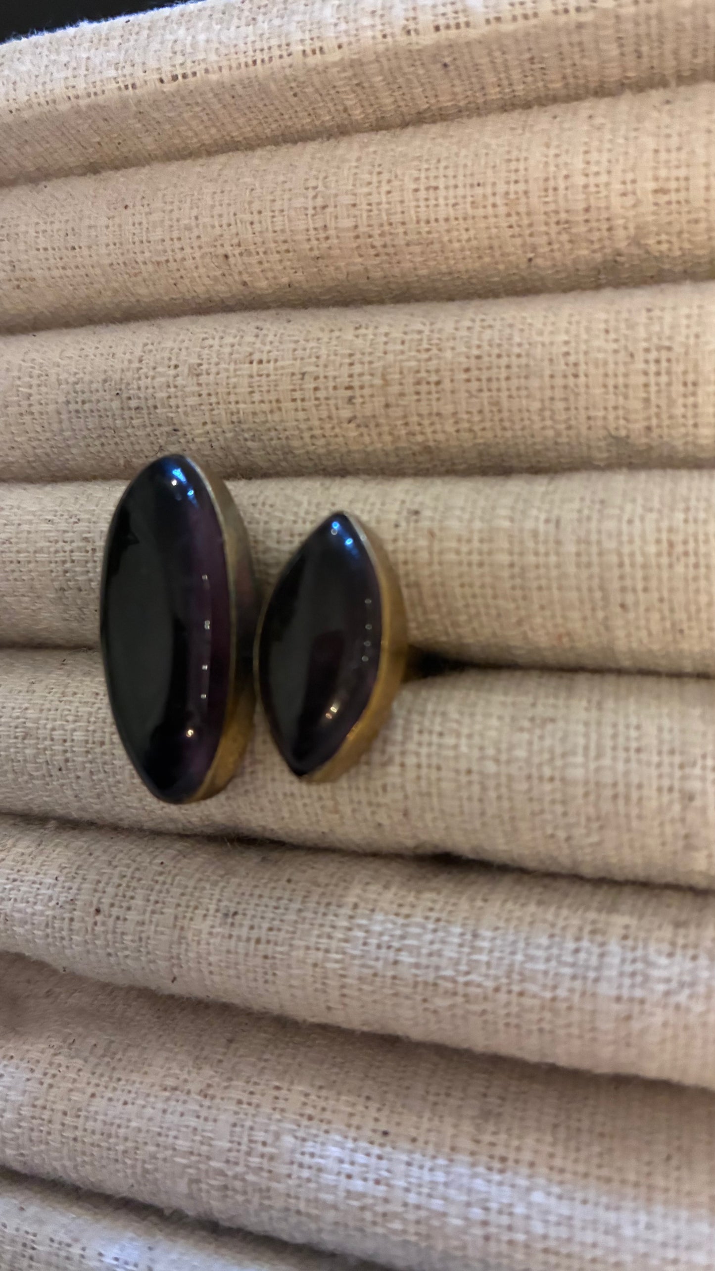 Amethyst Brass Ring