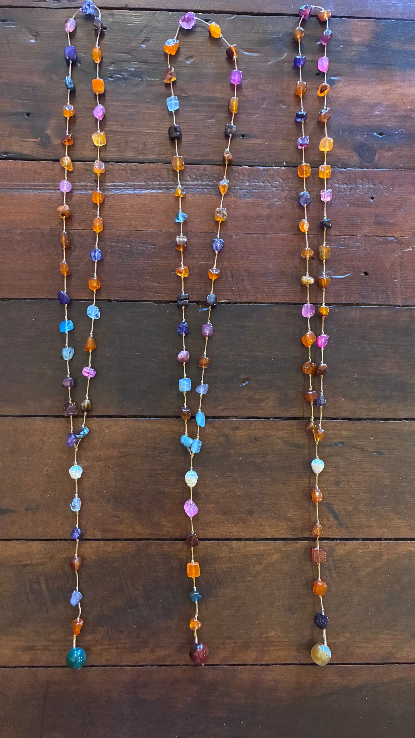 Shakell Precious Coloured Mixed Stones - Moonstone, Jade, Garnet