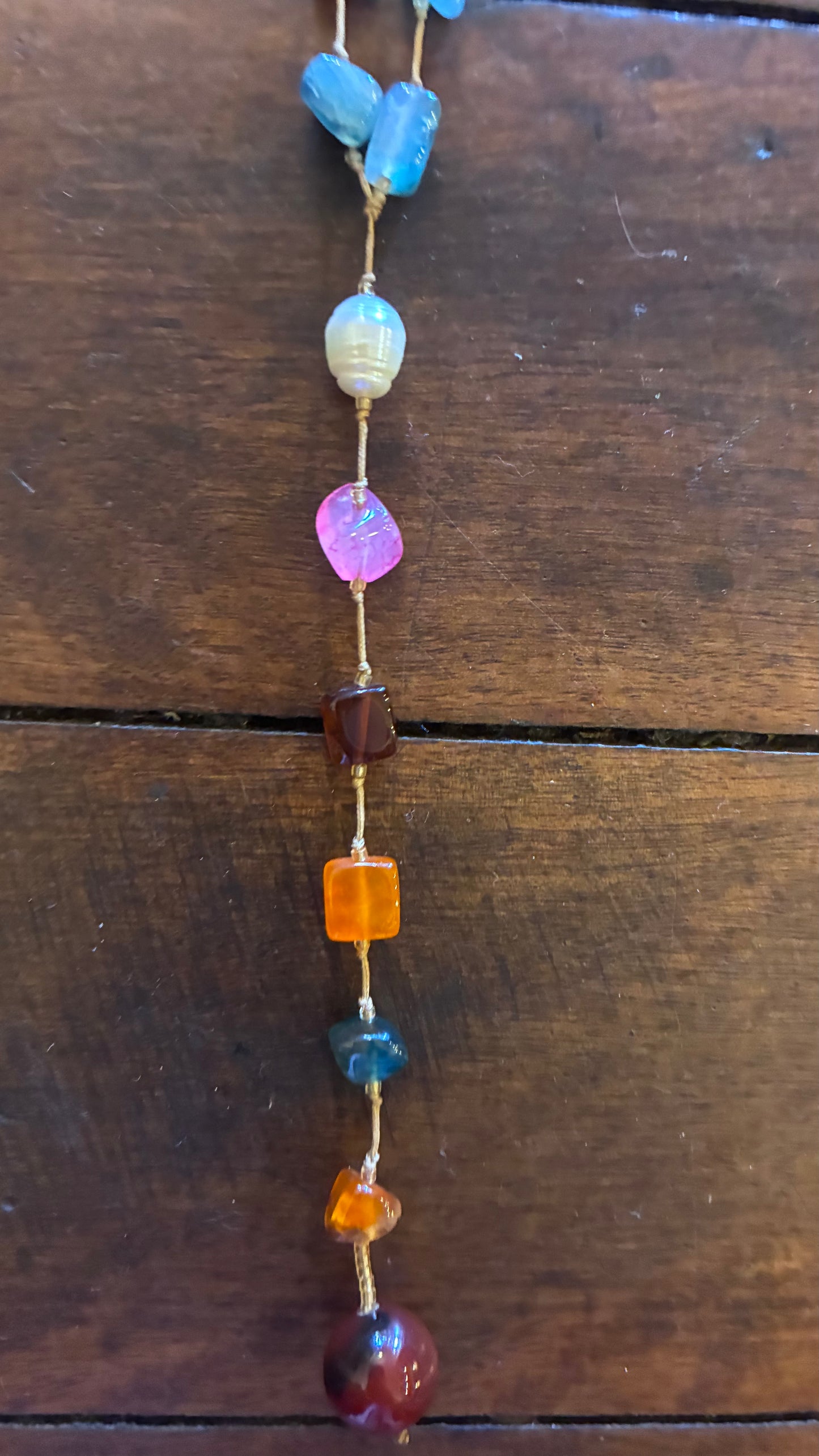 Shakell Precious Coloured Mixed Stones - Moonstone, Jade, Garnet