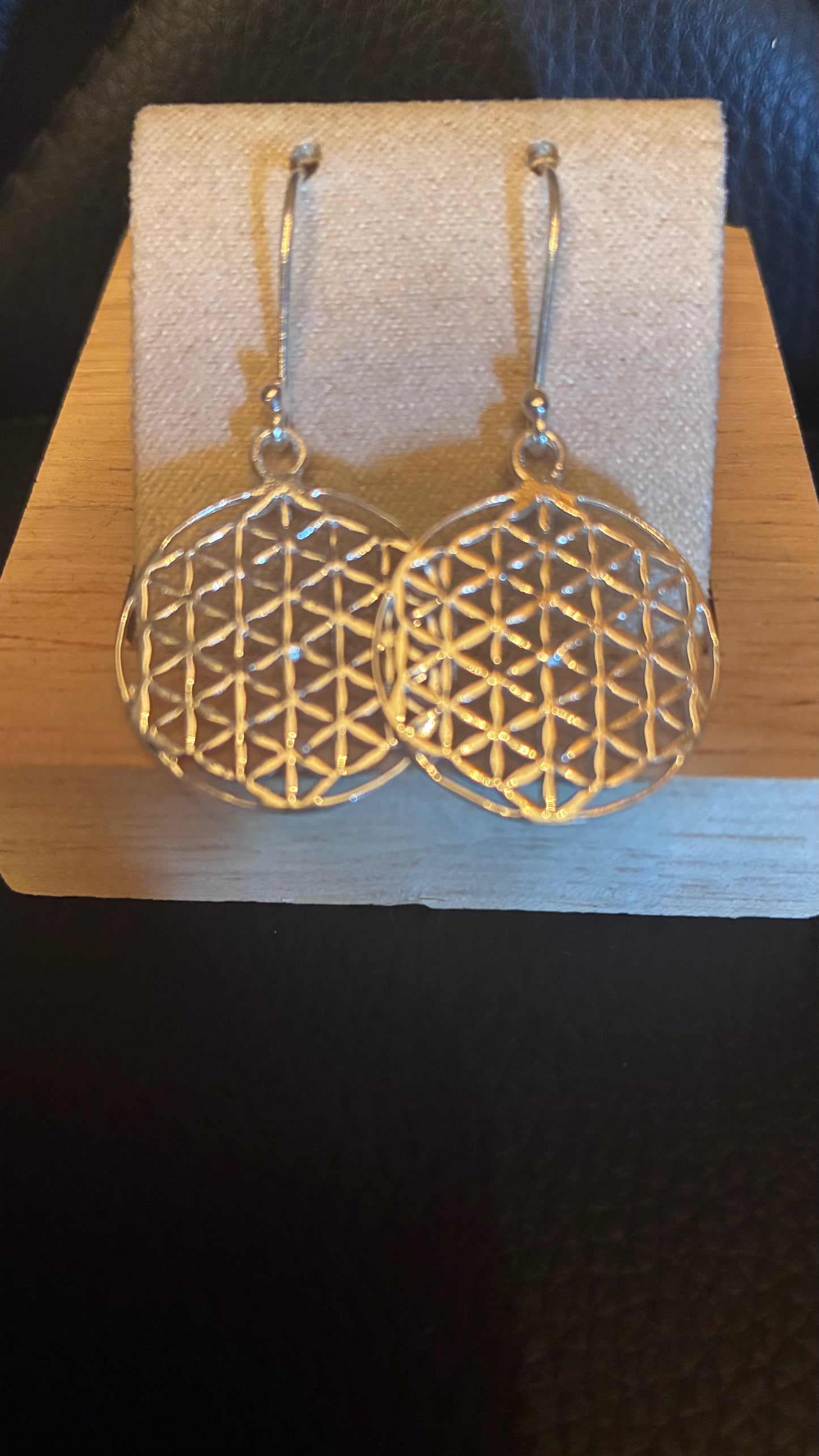Silver Mini Mandala Earrings