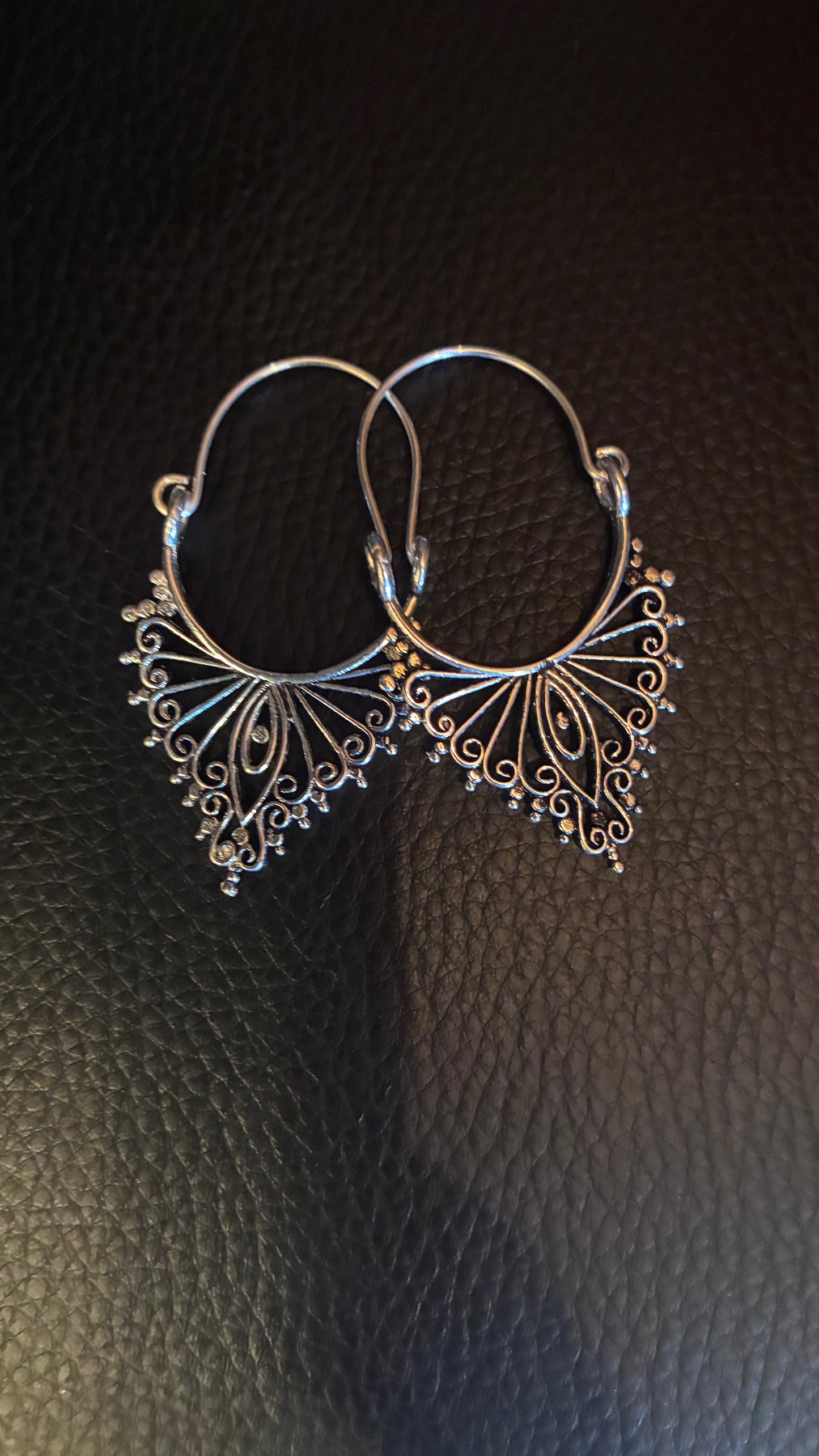 Aztec Hoop Earrings
