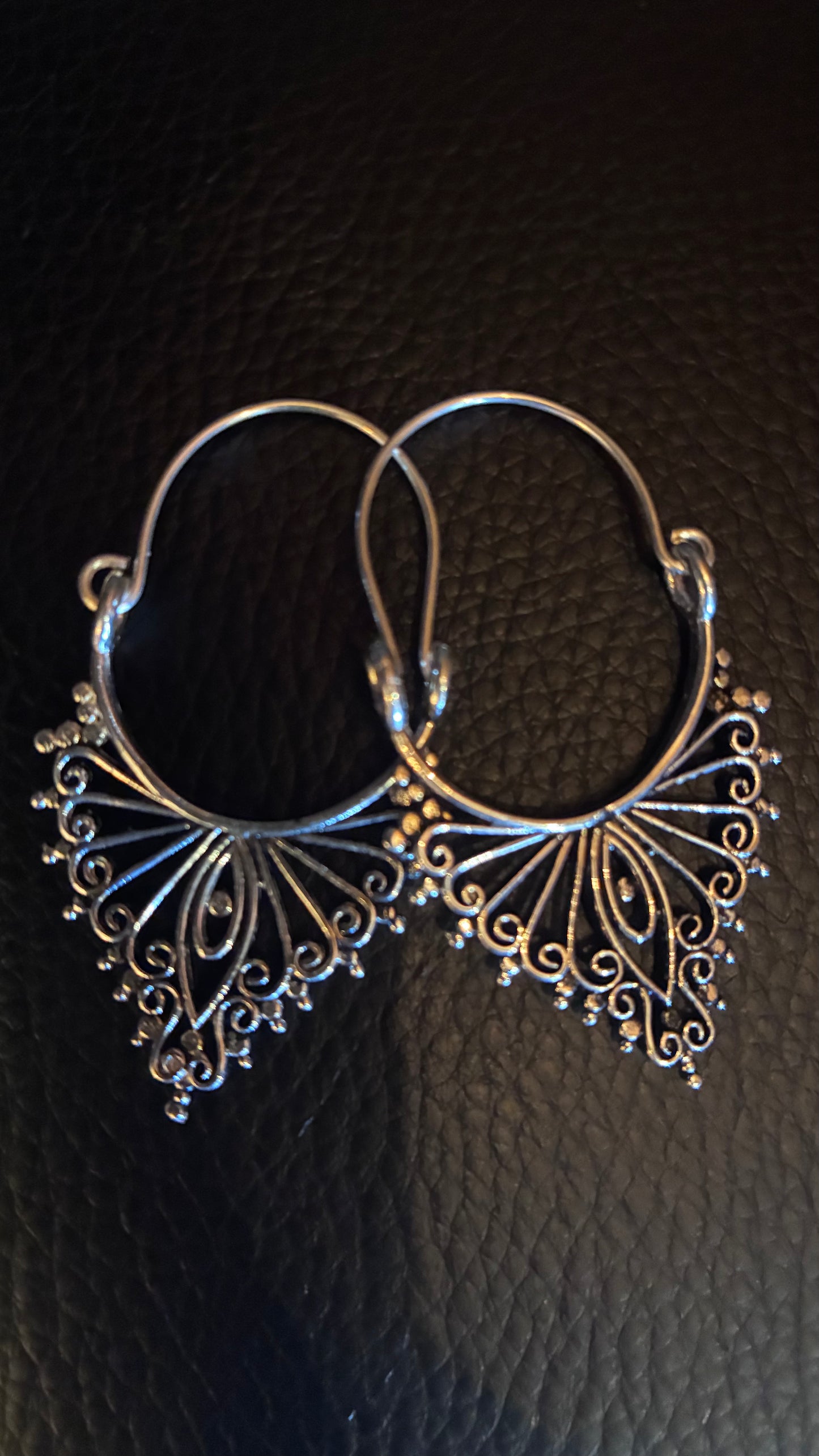 Aztec Hoop Earrings