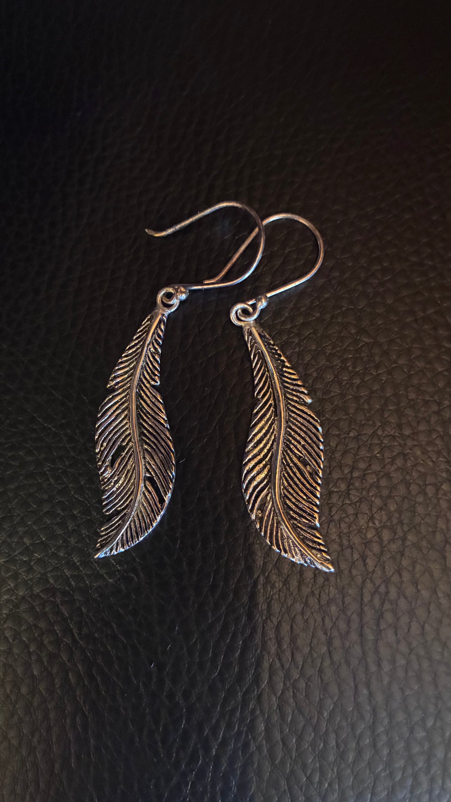 Feather Dangle Earrings