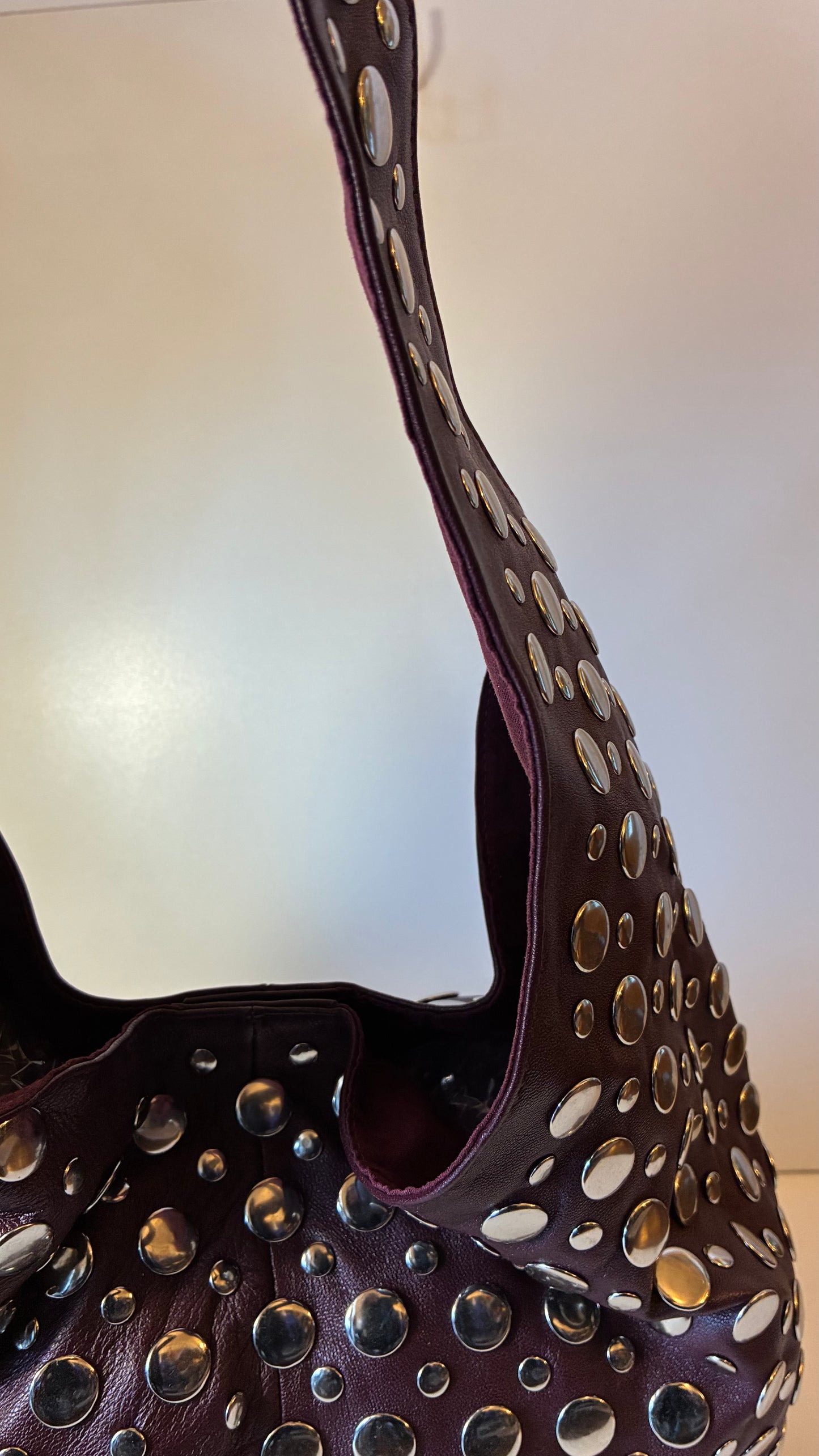 Wendy Studded Bag - Maroon
