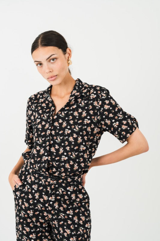 Alina Shirt - Flowers of Apricot