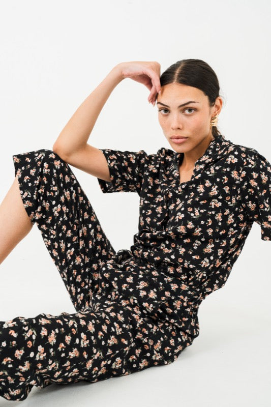 Alina Shirt - Flowers of Apricot