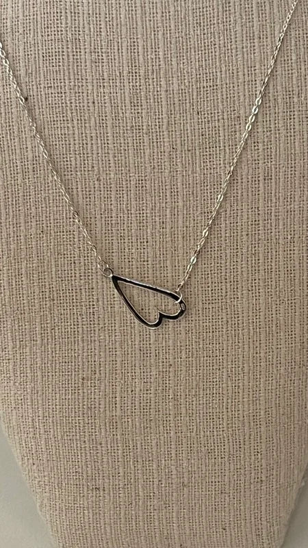 Gish Heart Necklace - Sterling Silver