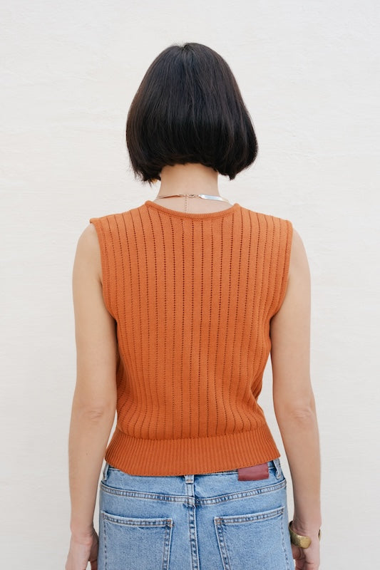 Frank Knit Top - Rust
