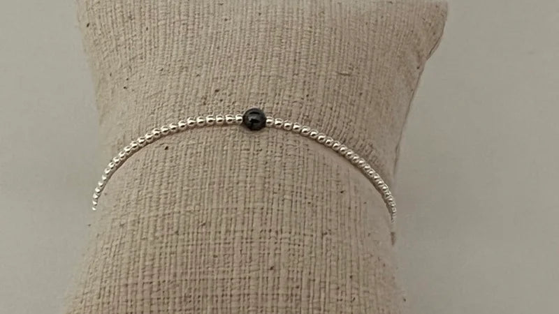 Grace Bracelet - Rose Quartz , Hematite, Jade, Black Onyx